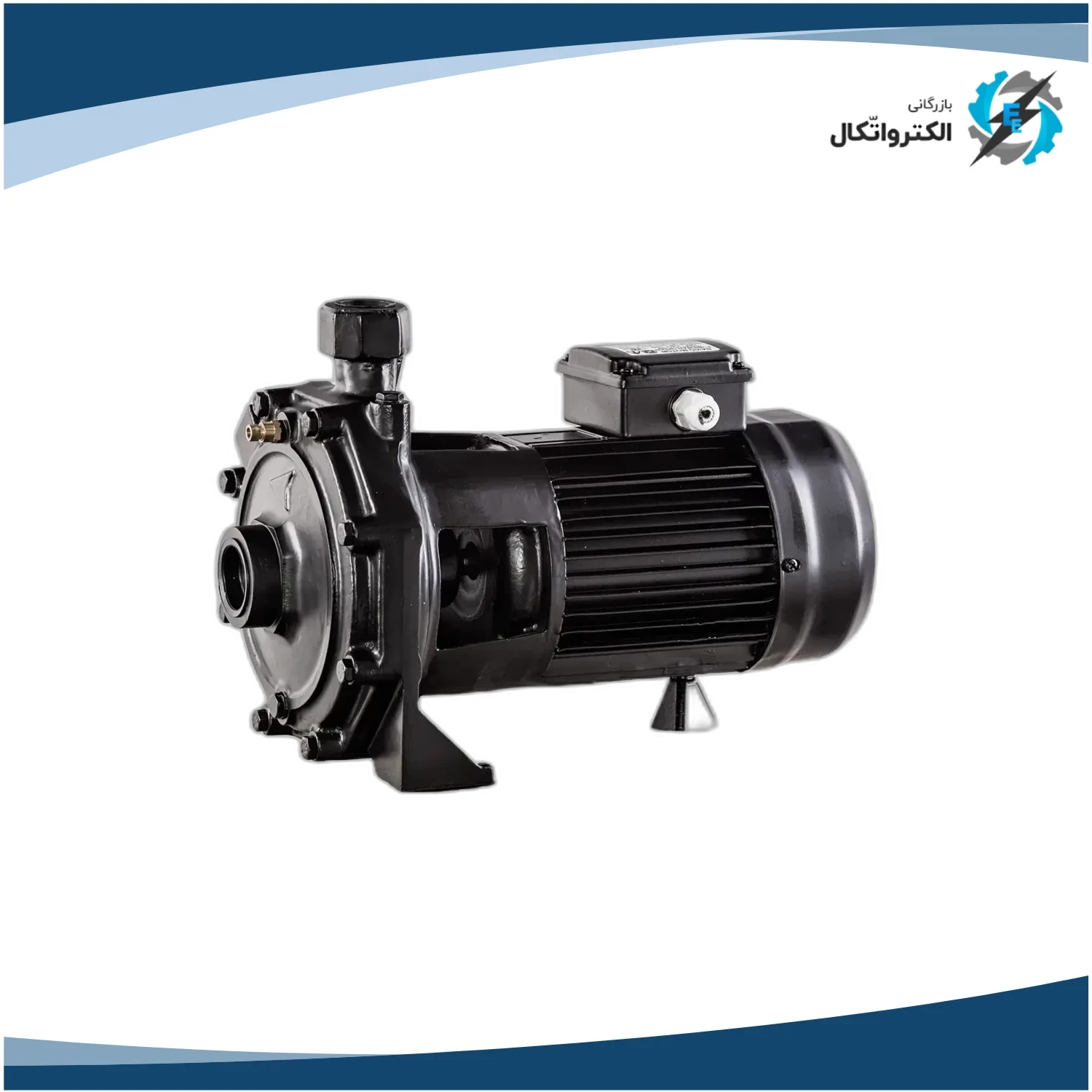 پمپ آب بشقابی 3 اسب دو پروانه نوید موتور پروانه باکالیت سه فاز مدل CBT310