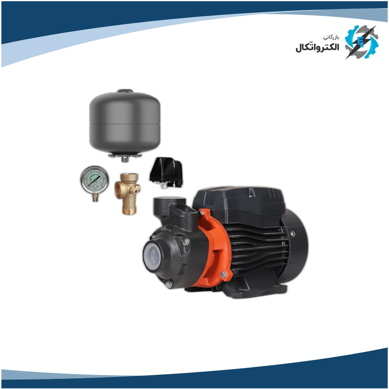 پکیج پمپ محیطی 0.5 اسب لئو APm37 با منبع انبساط 24 لیتری