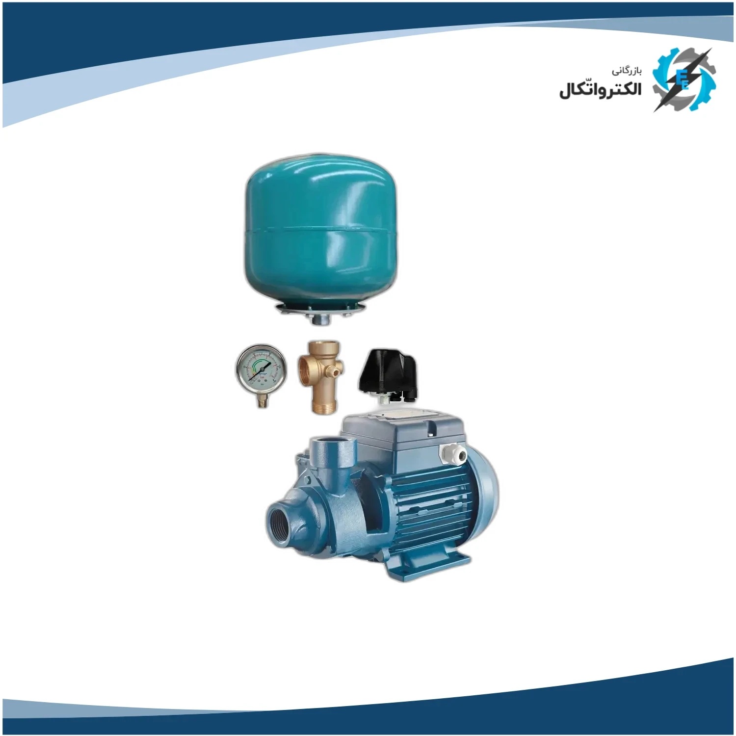 پکیج پمپ محیطی 1 اسب پنتاکس ایرانی PM80 با منبع انبساط 24 لیتری