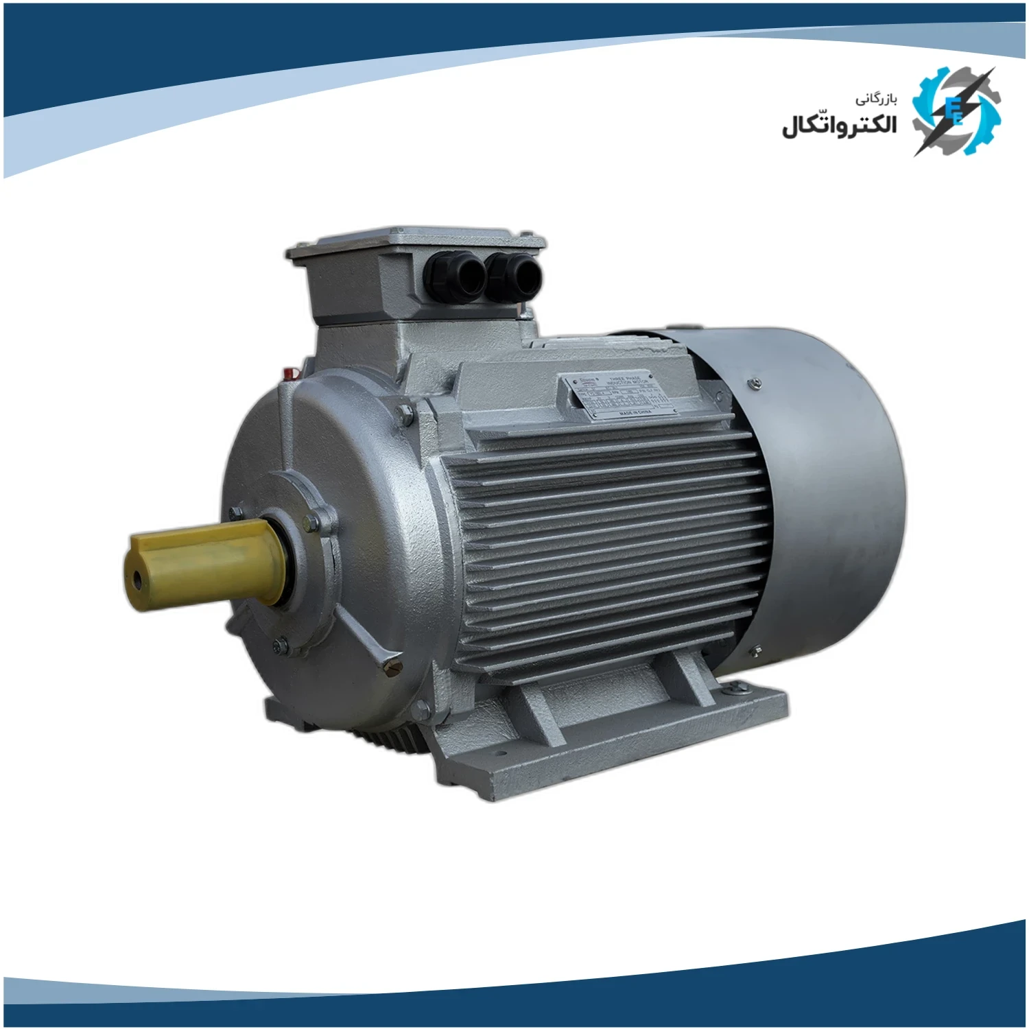 الکتروموتور استریم سه فاز 30 اسب 22 کیلووات پوسته چدنی 1500 دور_3