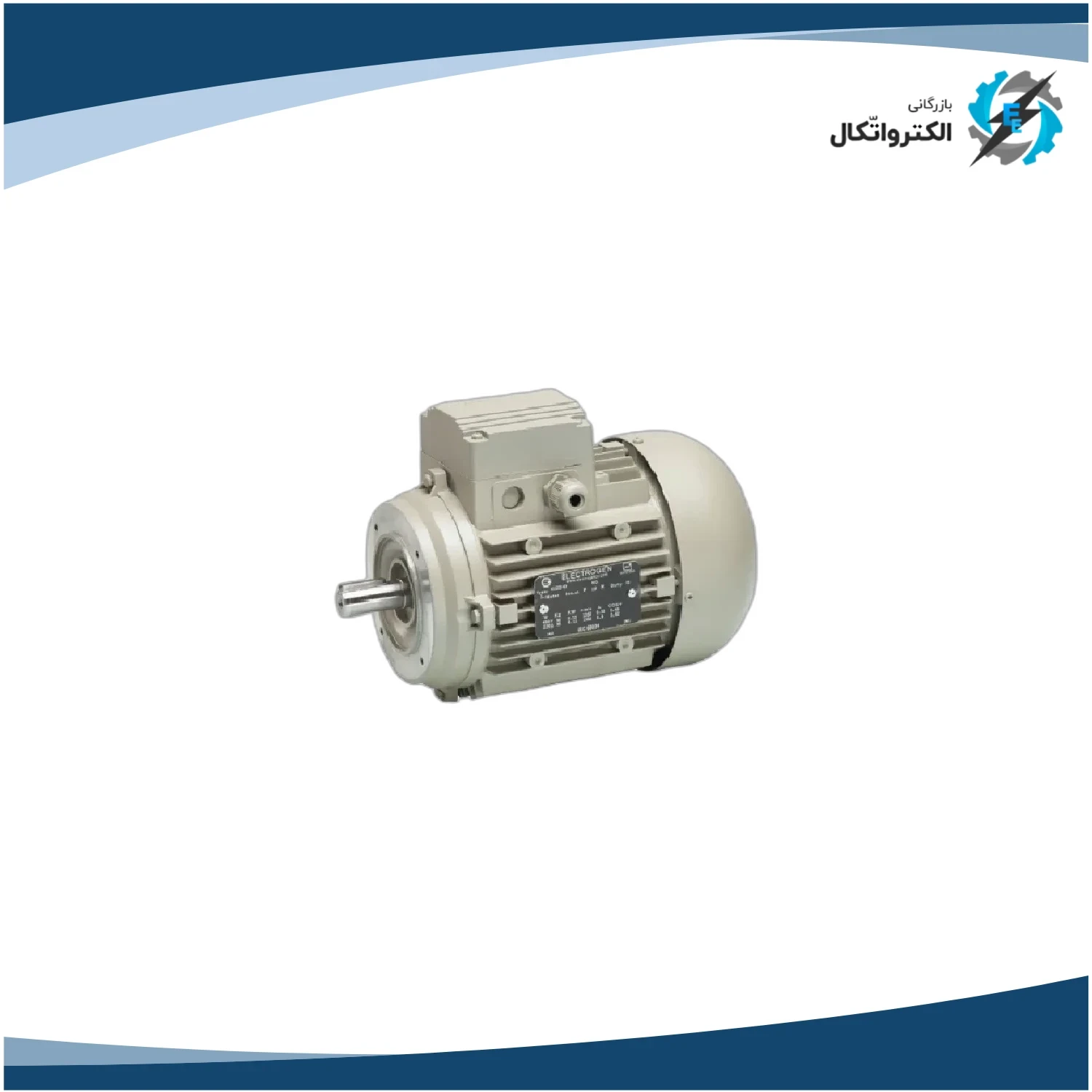 الکتروموتور الکتروژن سه فاز 0.55 کیلووات 0.75 اسب پوسته آلومینیوم 1000 دور_3