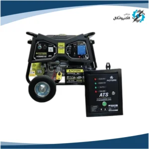 موتور برق بنزینی استارتی تک فاز 10.5 کیلووات پوتر PT23000VES+ATS