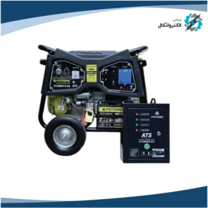 موتور برق بنزینی استارتی تک فاز 9.5 کیلووات پوتر PT21000VES+ATS
