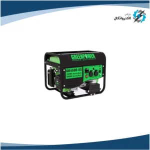 موتور برق بنزینی تک فاز استارتی 3 کیلووات گرین پاور مدل GR4500-ES