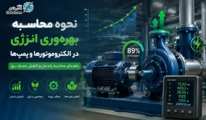 محاسبه راندمان الکتروموتور و پمپ چگونه مصرف برق را کم کنیم