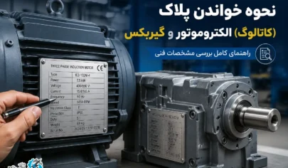 نحوه خواندن پلاک الکتروموتور و گیربکس صنعتی